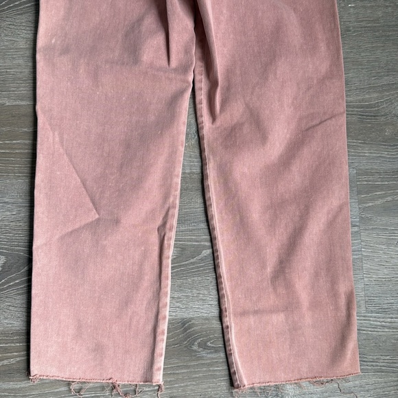 VERONICA BEARD BLAKE CROP CLASSIC STRAIGHT HIGH RISE JEANS IN ROSE 29 - Picture 12 of 13